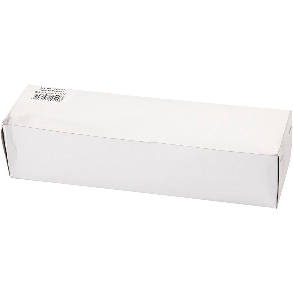 Pennelli per vernice Creative Company, l: 19,5-21 cm, l: 25-63 mm, piatti, 4 pezzi 1 scatola