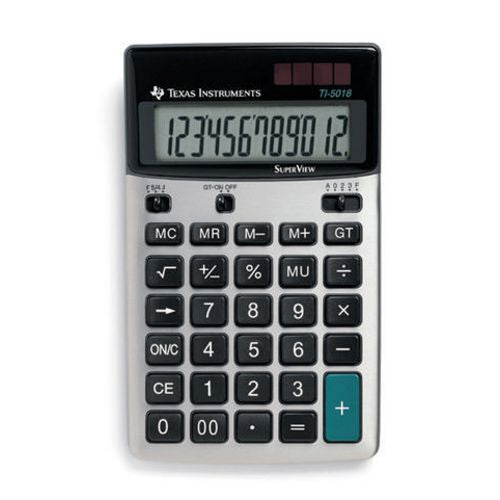 Calculadora de escritorio ti-5018sv 12 caracteres