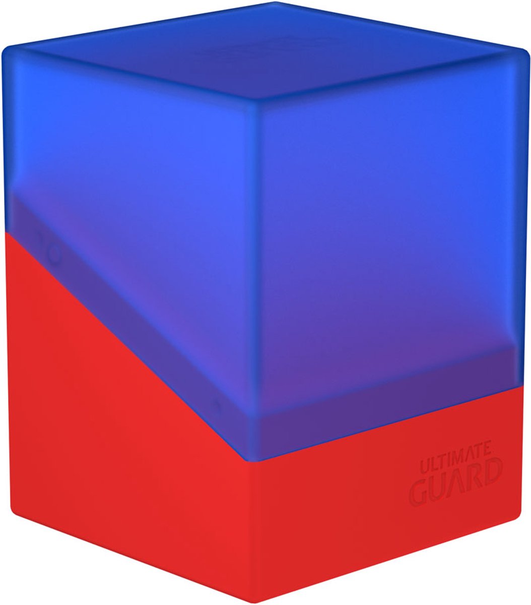 Ultimate Guard Boulder 100+ Synergy - scatole di cartellini blu e rossi