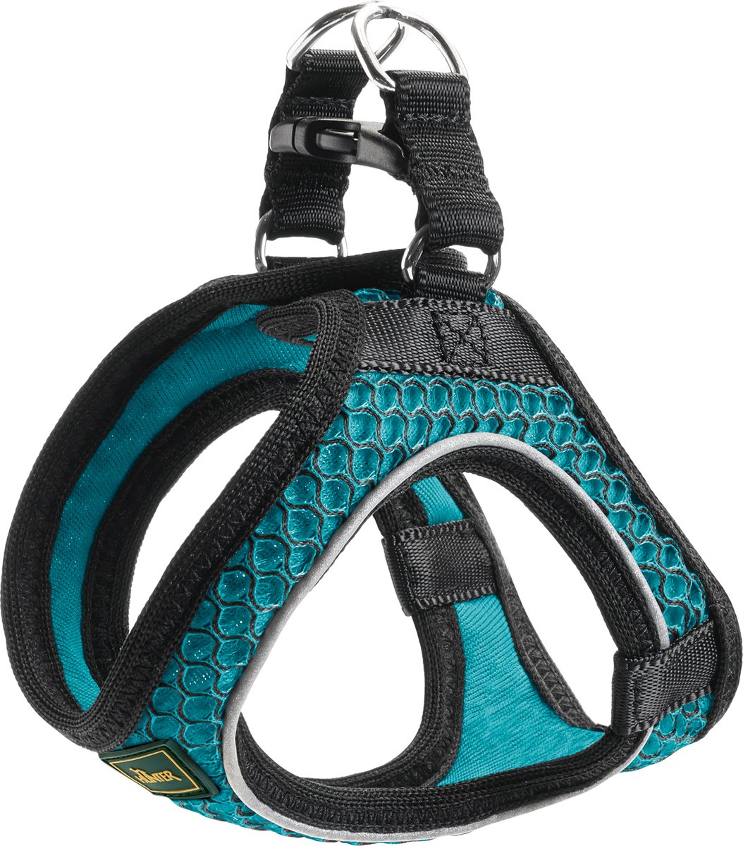 Arnés para perros Hunter hilo-comfort turquesa talla xxs (26-30 cm)