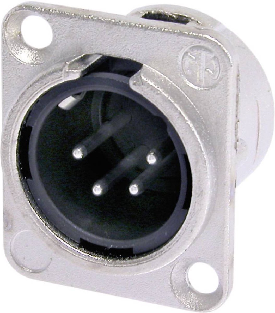 Neutrik nc4mdl1 conector xlr enchufe de brida, contactos rectos número de pines: 4 plata 1 pieza(s)