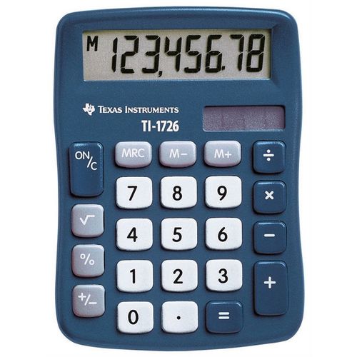 Mini calculadora de escritorio ti-1726 azul 8 caracteres