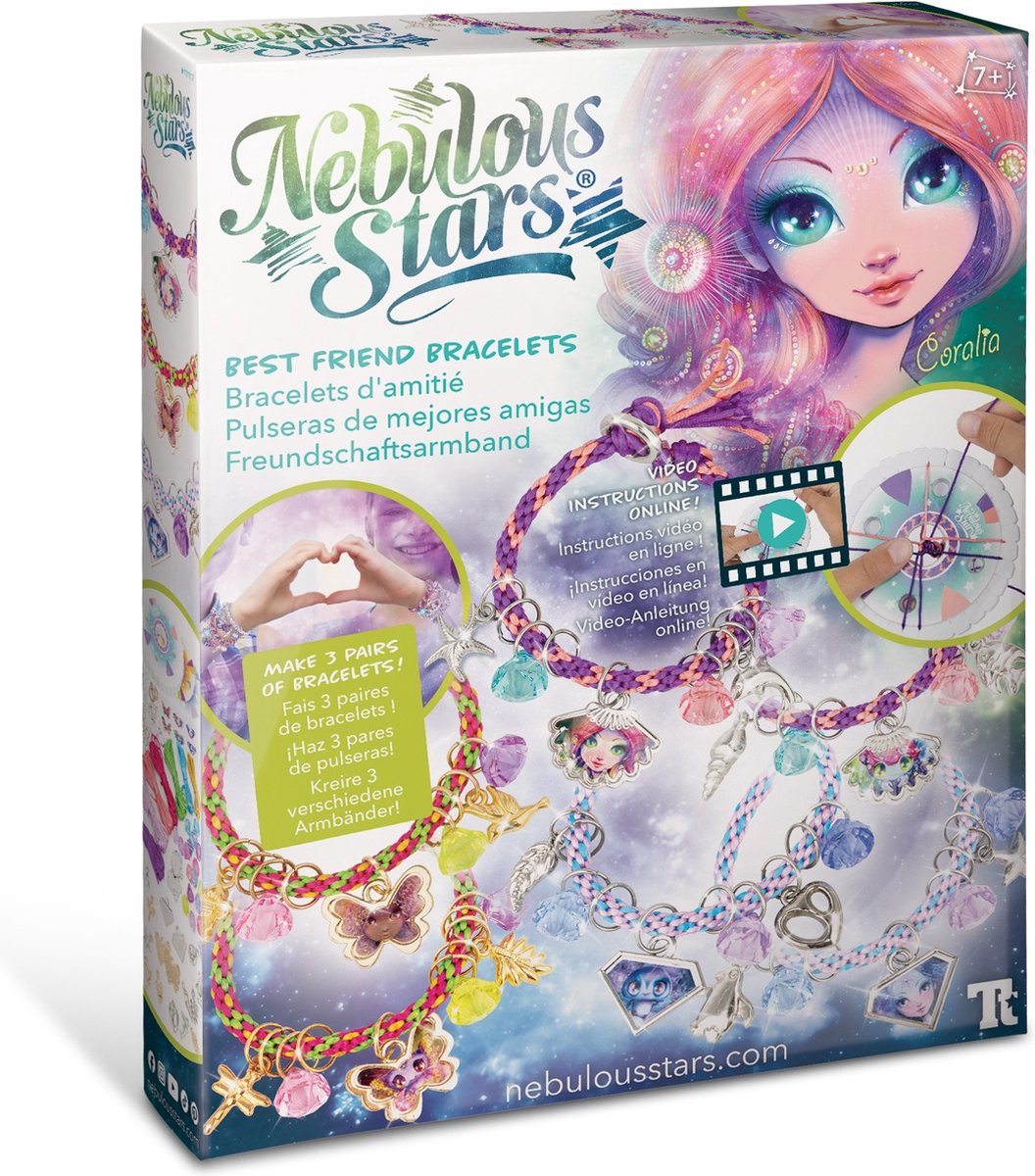 Estrellas nebulosas - pulseras de amistad - pulseras de amistad - pulseras - joyería - artesanía