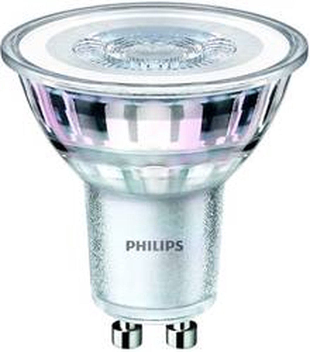 Philips Foco LED gu10 4,6w 2700k 355lm 230v - paquete de 3 - blanco cálido