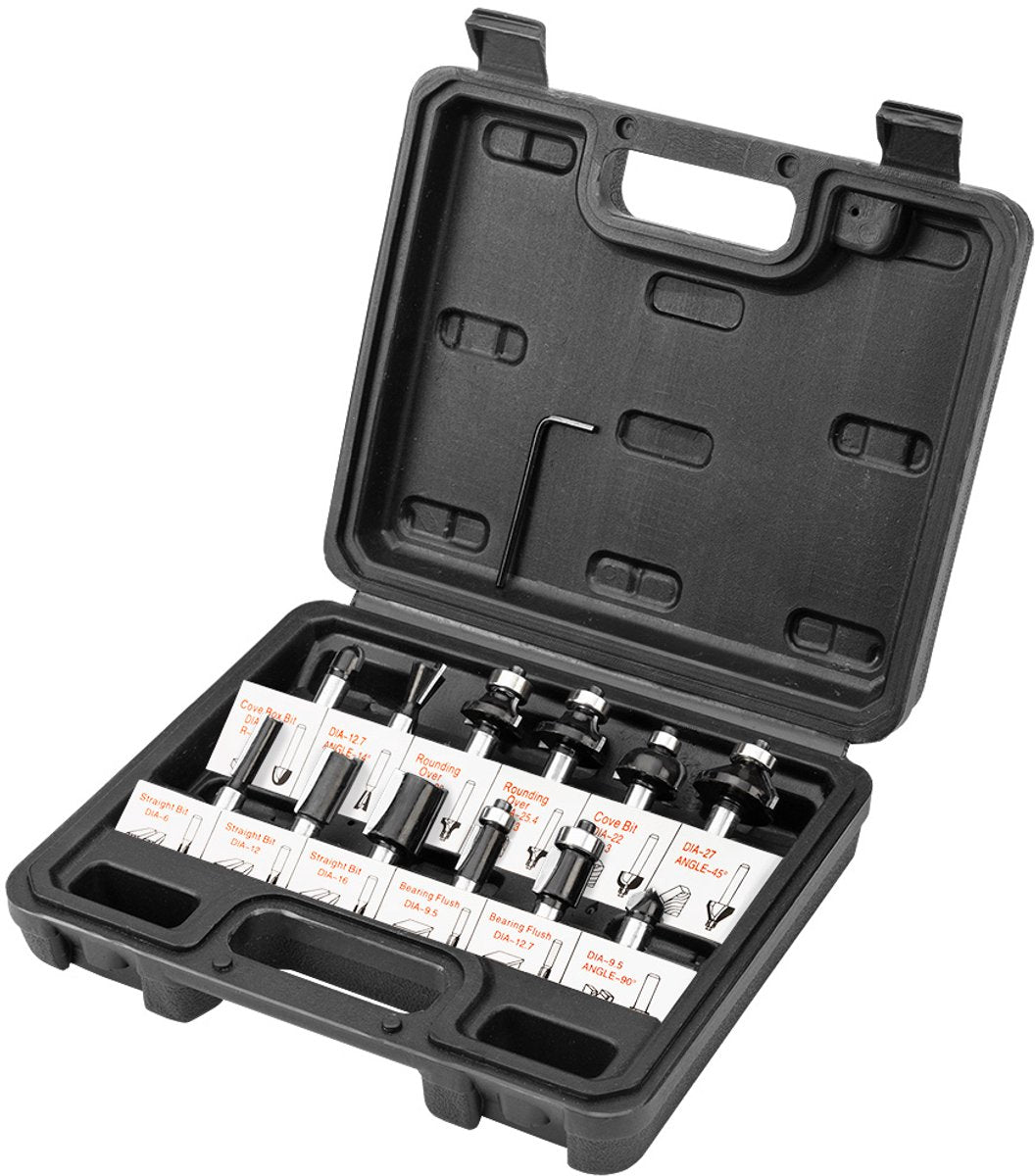 Verto serie - widia frees set - 12 delig - 8 mm schacht