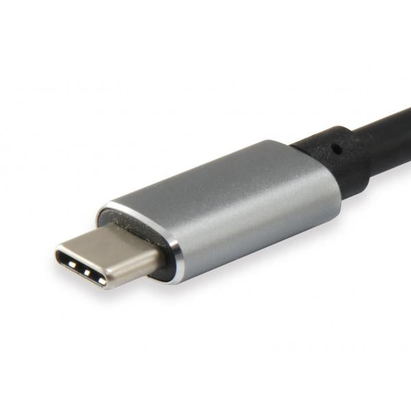 Equipaggiamento equipaggiamento 133464 USB Tipo C a 2x Adattatore femminile HDMI, 2160p@30 Hz, USB3.1 Gen1, Gray