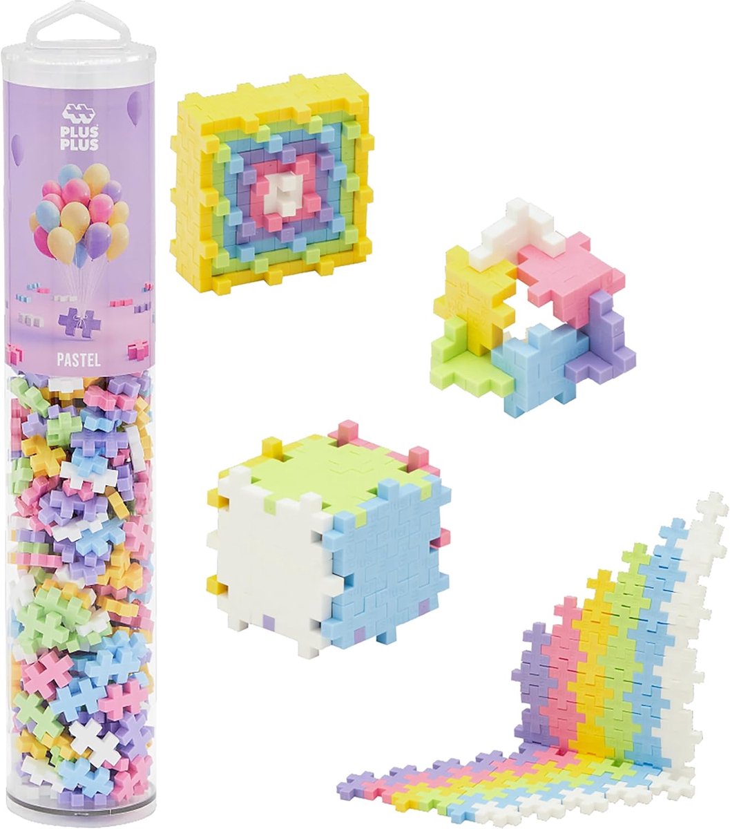 Plus plus tubo pastel plus-plus: 240 piezas (4187)