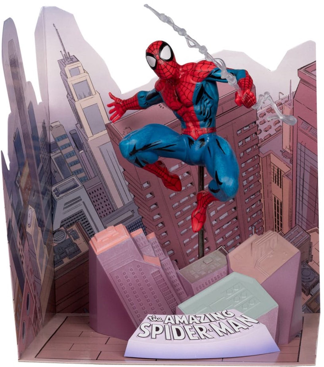 Mcfarlane giocattoli collezione marvel statua in pvc 1 10 spider-man (the Amazing Spiderman #1) statua da 17 cm