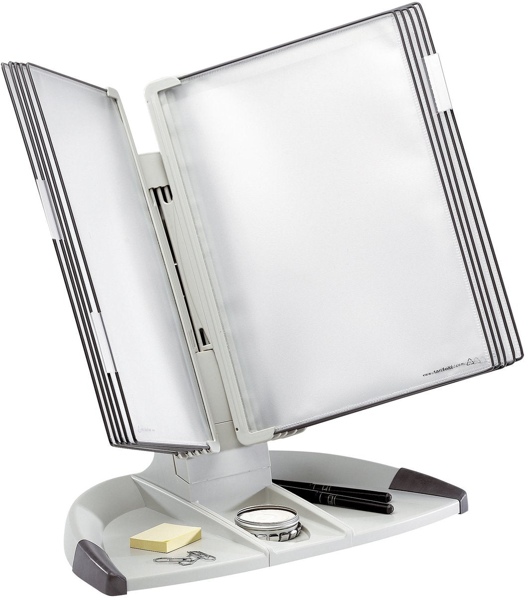 Set base design supporto da scrivania Tarifold: grigio