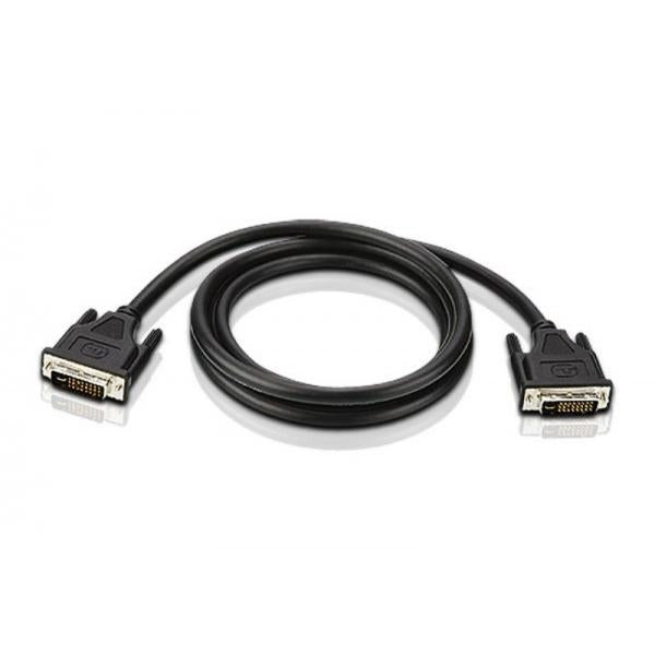 Adj adj 300-00065 a v cable, dvi -> dvi 25p enlace dual, ferrita, m m, 3m, negro, ampolla