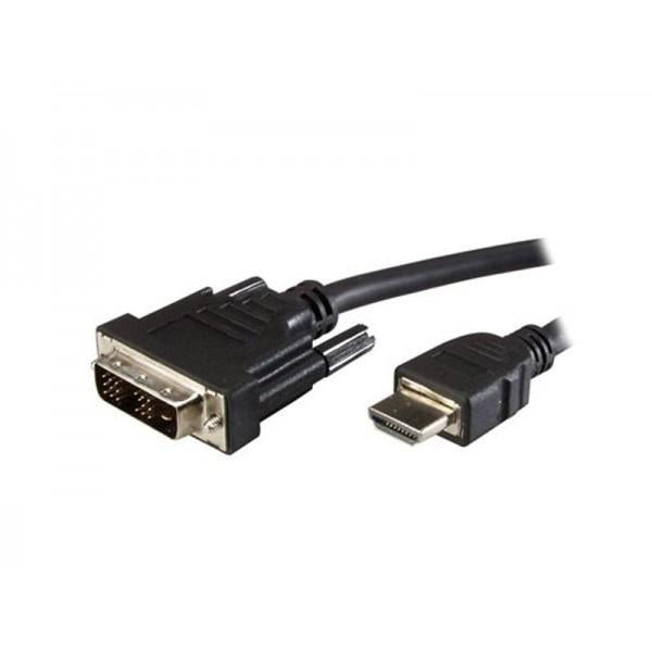 Adj adj 300-00064 a v cable, dvi 19 pin-> hdmi, m m, 2m, negro, ampolla