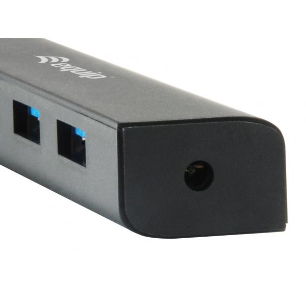 EQUIP EQUIP 128954 HUB USB de 4 puertos, USB 3.2 Gen 1 Tipo-C-> USB 3.2 Gen 1 Tipo A, 5000 MBIT S, Negro