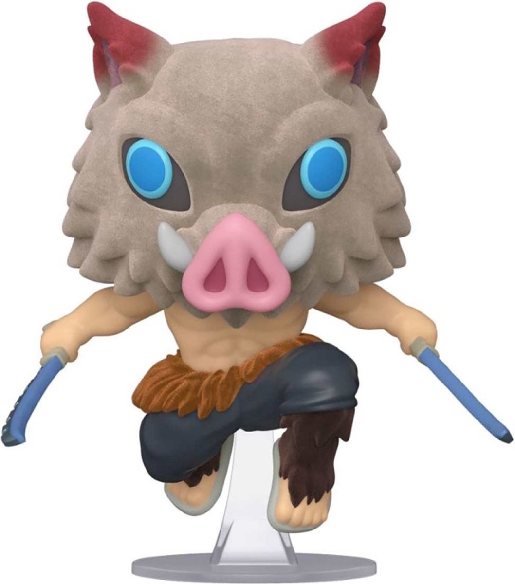 Funko animation: demon slayer - inosuke hashibira (with chase) (flocked) - us exclusive - confidential