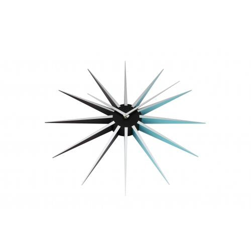 Nextime Nextime Klok 3051Bl Nova, Ø50 cm, muro, blu nero