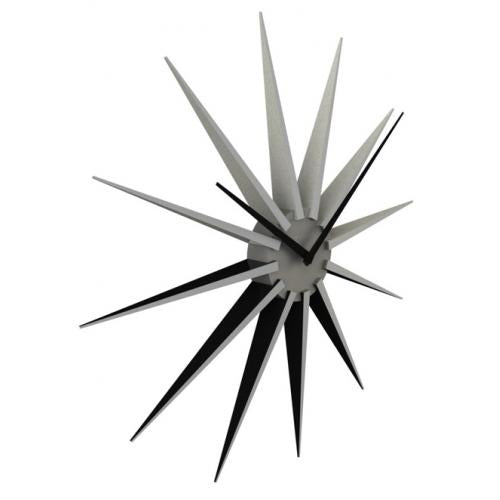 Nextime Nextime Klok 3051zi Nova, Ø50 cm, pared, plata negra
