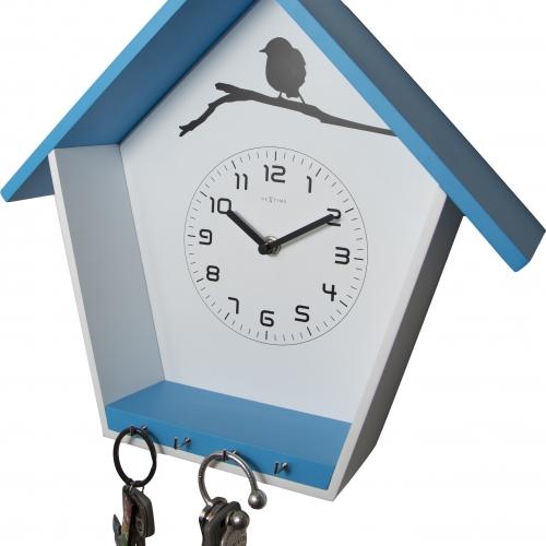 Nextime Nextime Klok 3109bl Cuckey, 30.5x33x11 cm, pared, azul blanco