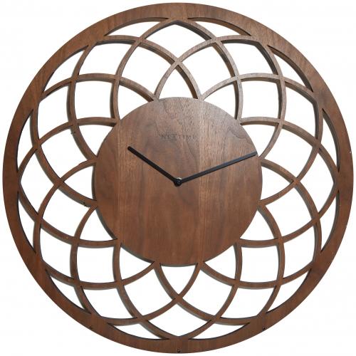 Nextime Nextime Klok 3115br Dreamcatcher, Ø60 cm, pared, marrón