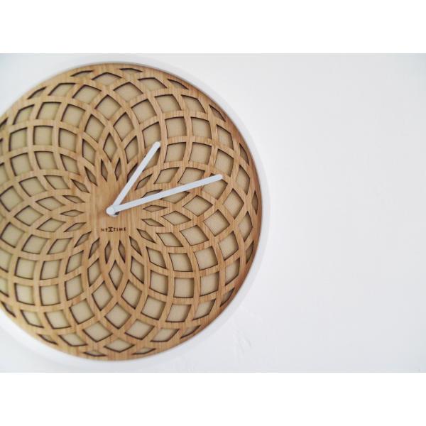 Nextime Nextime Klok 3150be Sun Small, Ø35 cm, Wall, Beige