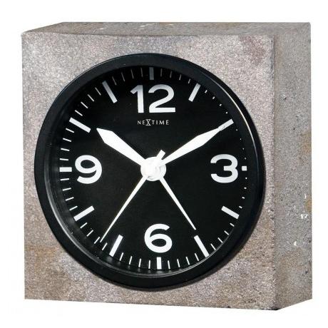 Nextime Nextime Klok 5167 Real Time Heavy Metal, 9.5x9.5x3.2 cm, pared, gris