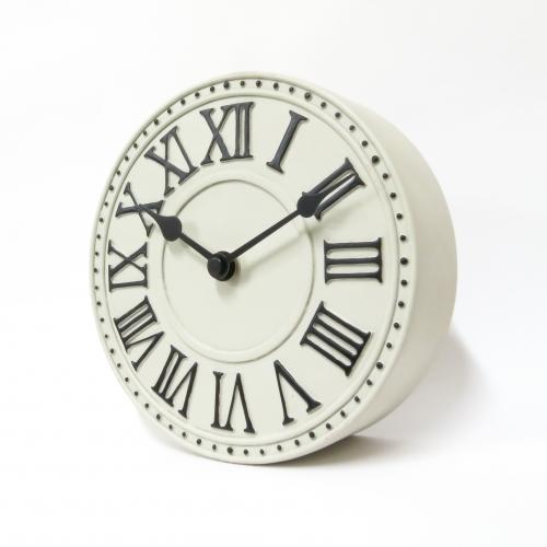 Nextime Nextime Klok 5187wi London Table, Ø16 cm, pared, blanco blanco+B32