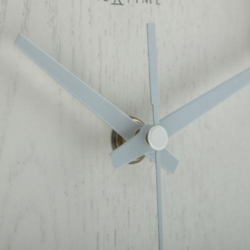 Nextime Nextime Klok 5192wi Wood Wood Small 22x20 cm, pared, blanco