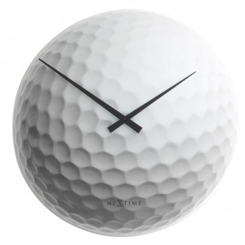 Nextime Nextime Klok 8806 Tiger, Ø30 cm, muro, bianco