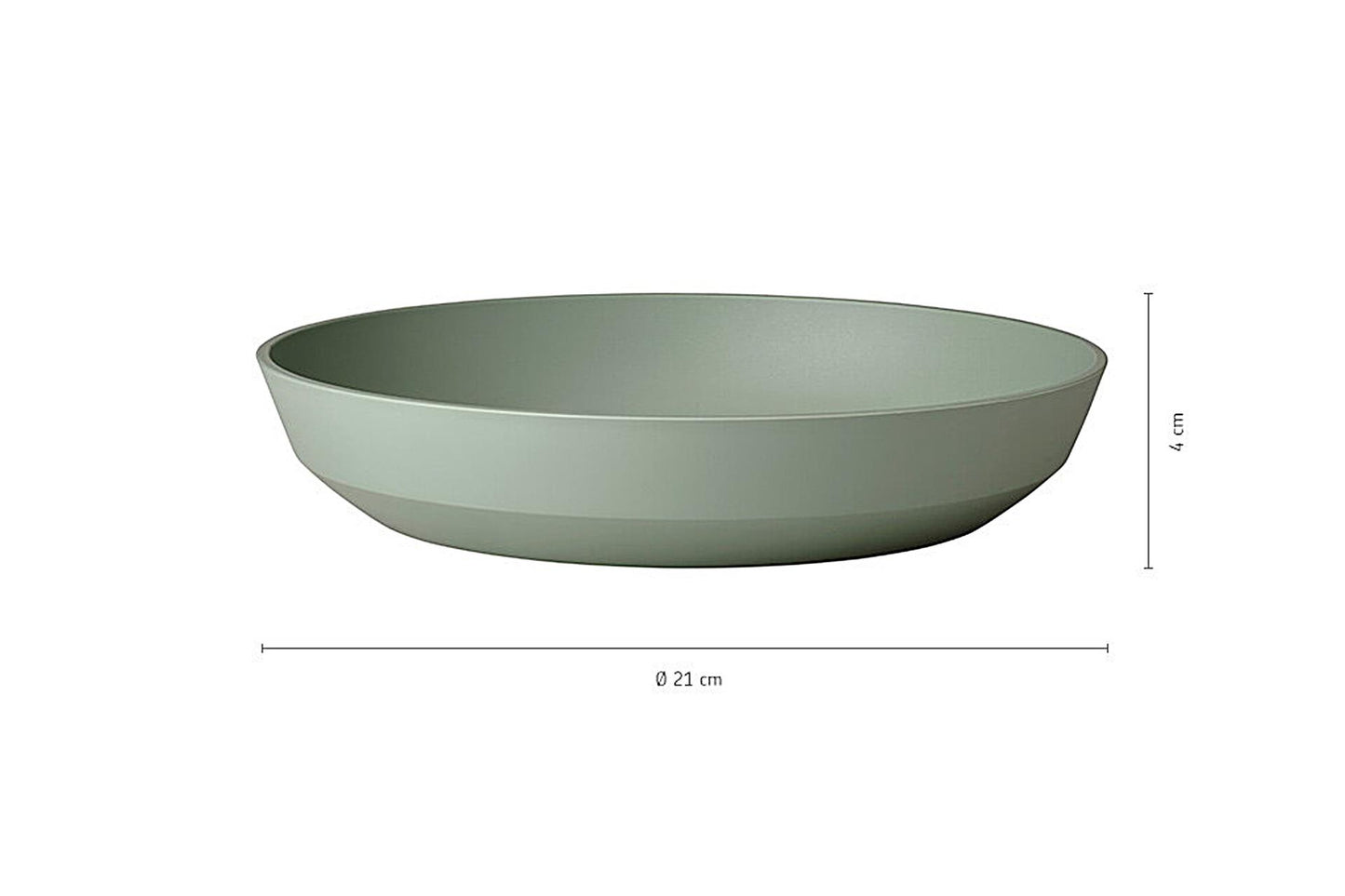 Mepal deep plate silueta ø21cm - white