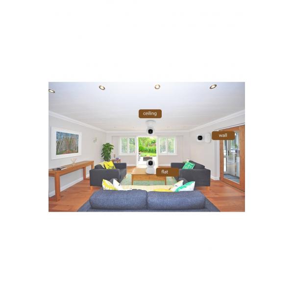 Wox Wox R4040PTZ PTZ Camera interna, WiFi, 1080p, 360 °, zoom di inclinazione in pan, bianco