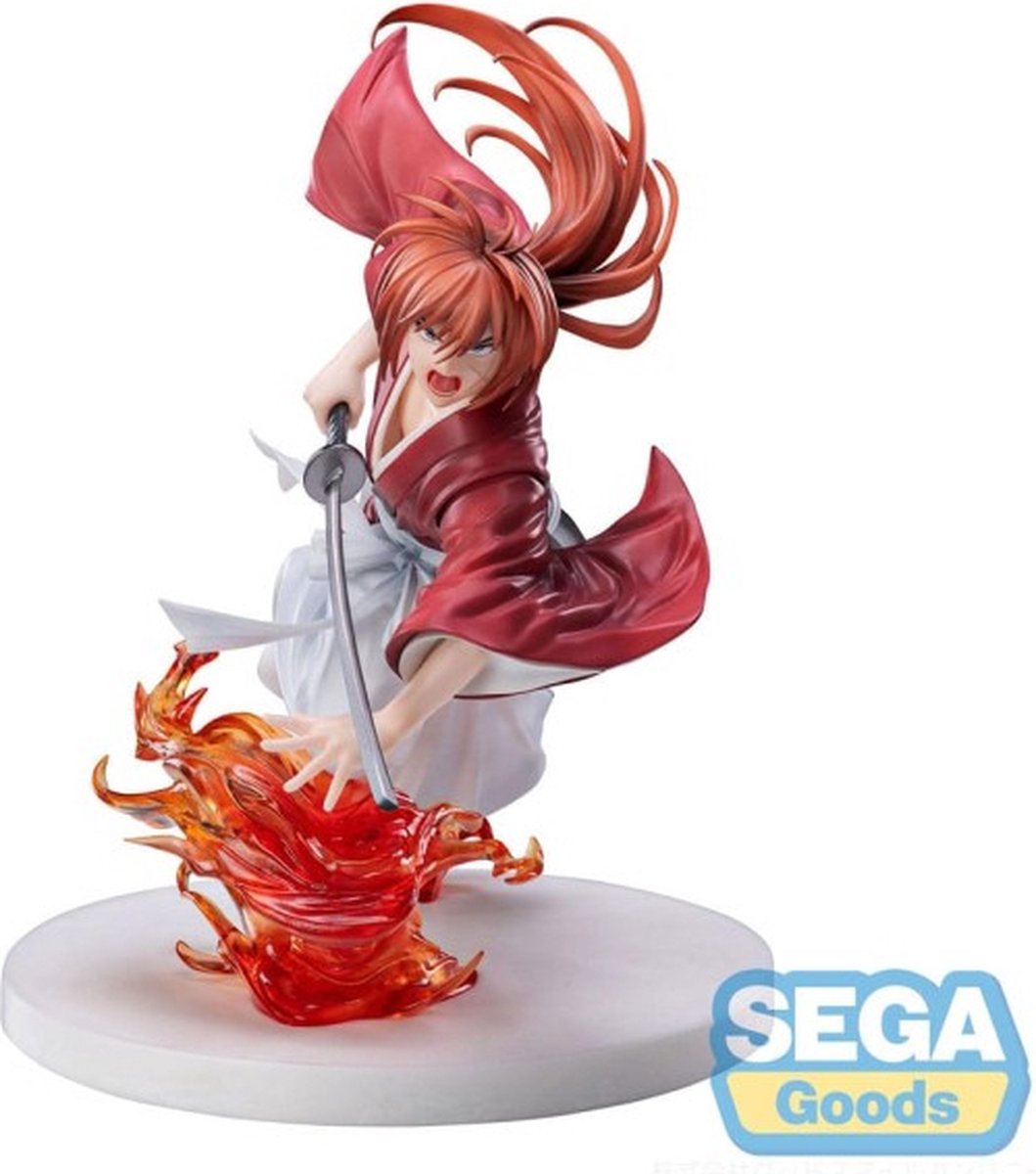 Sega rurouni kenshin luminasta estatua de pvc rurouni kenshin kenshin himura