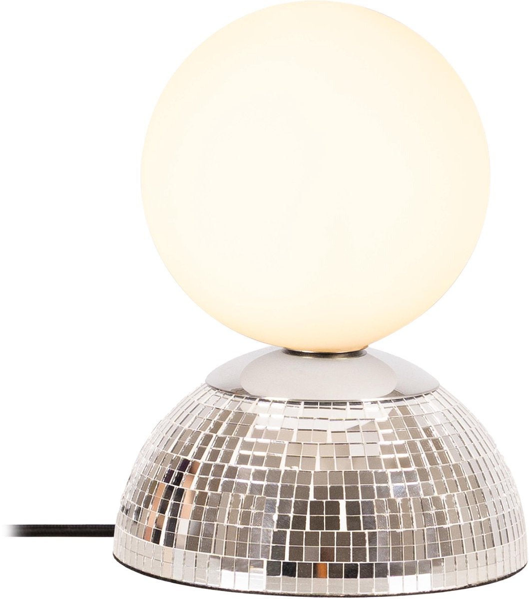 Lucide glitzer - tafellamp - ø 14 cm - 1xg9 - zilver | essential