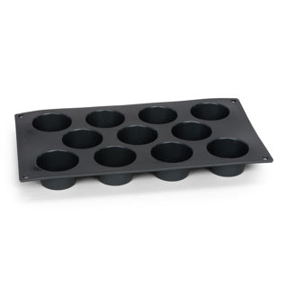 Patisse Patisse Mini Muffin Form 11 Comparti 29x17 cm Silicone nero