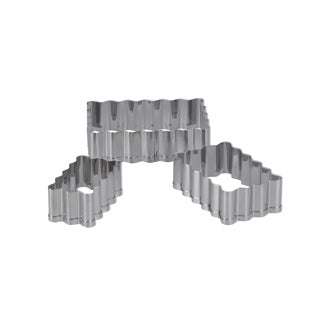 Patisse protruding stainless steel rectangular 3-piece