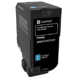Cartucho de tóner Lexmark 74c2hce cian