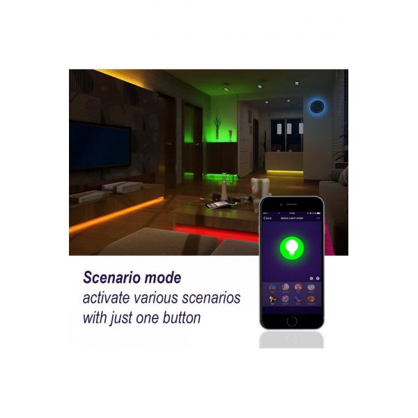 Wox Wox R5093 Striscia a LED, 5 m, 1000lm, RGB a colori + bianco caldo 1000