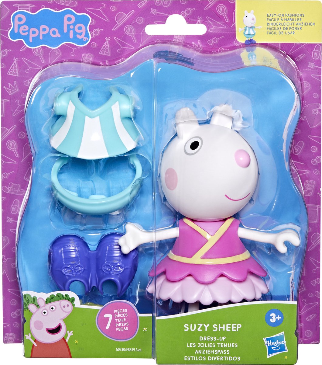 Hasbro peppa pig suzy pecora stili carini figura blu