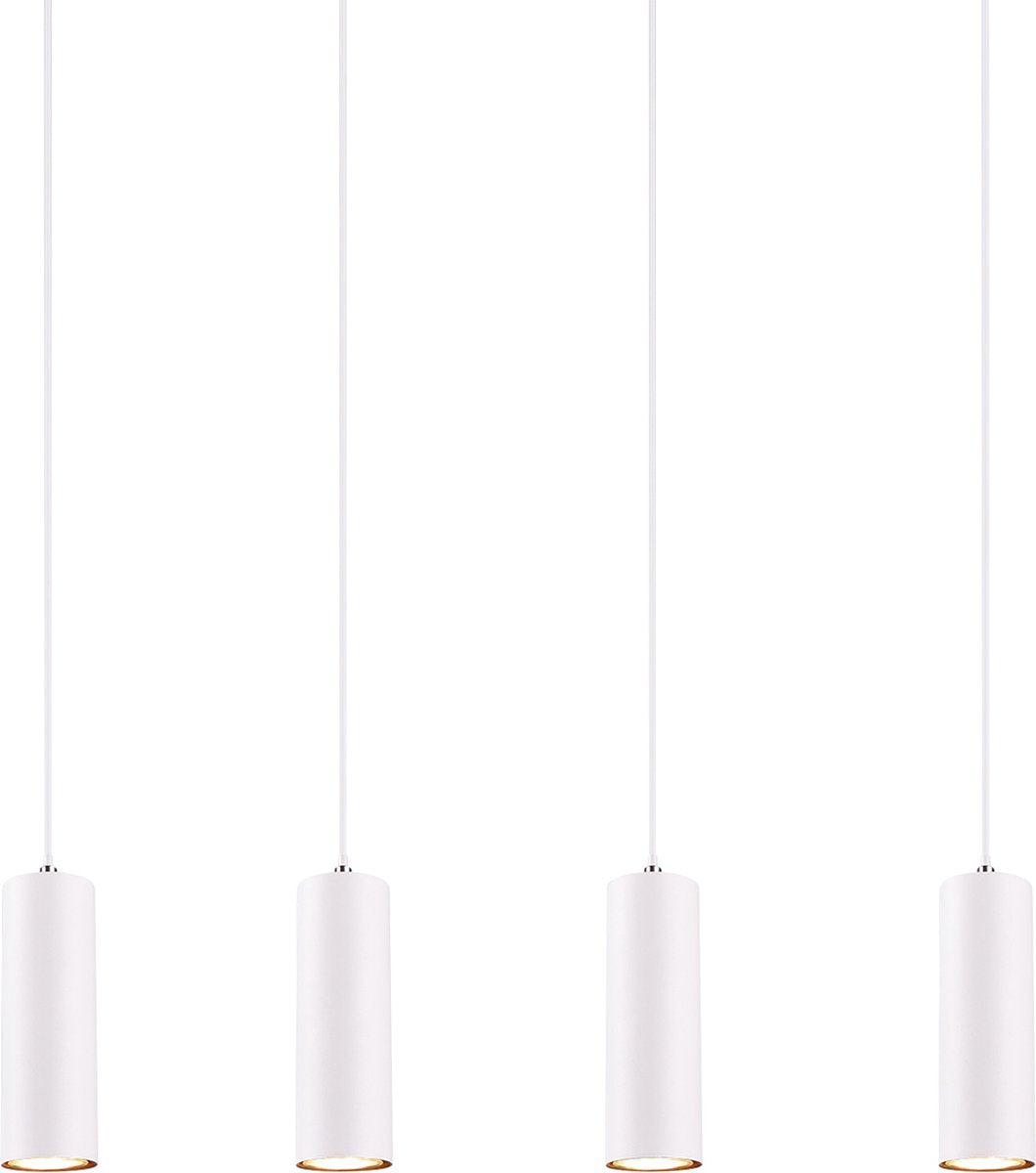 Trio marley - hanglamp - wit - excl. 4x gu10 3w - aanpasbaar in de hoogte