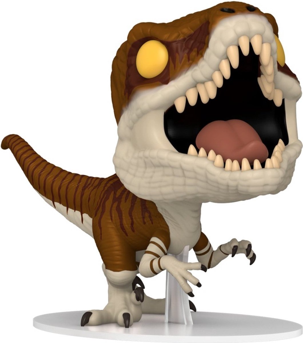 Funko atrociraptor (tigre) - ¡pop! - mundo jurásico 3: figura dominio - 9cm