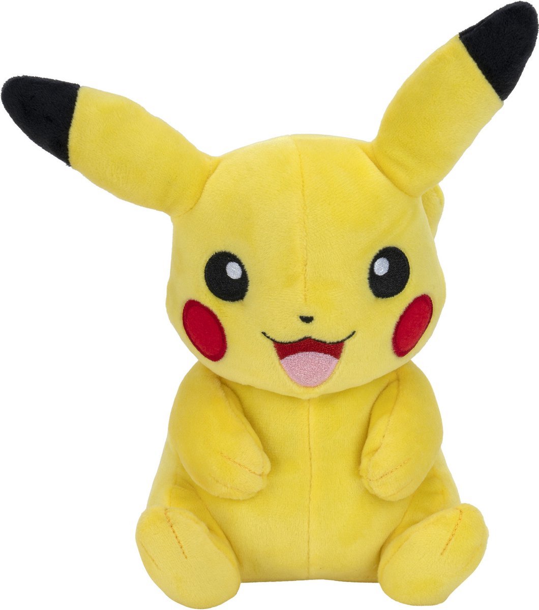 Pokémon peluche pikachu junior 20 cm peluche giallo nero