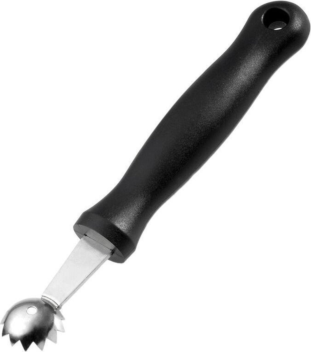 Westmark pala para quitar tallos de tomate, con borde dentado, ø 2,1 cm, longitud: 16,6 cm, plástico de acero inoxidable, suave, negro, 28202270