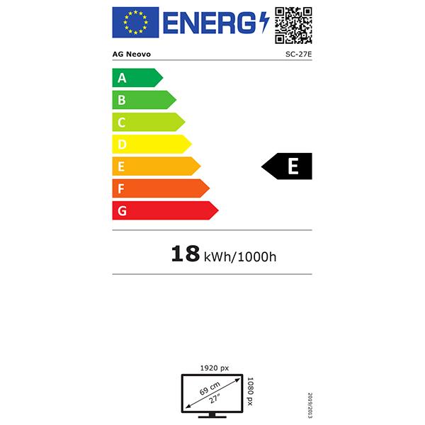 Neovo Neovo SC-22702 Monitor LED FHD, 27 68,6 cm, 1920x1080p, 250cd M2, 1.000: 1, 5ms (GTG)