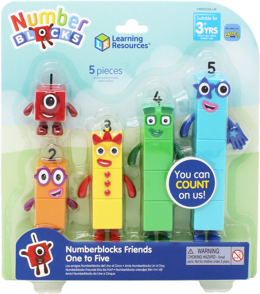 Risorse didattiche numberblocks® amici da uno a cinque - 3+
