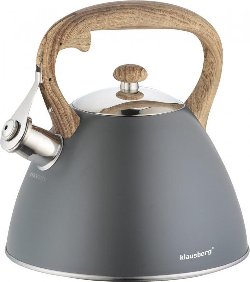 Bollitore a fischio Klausberg kb-7297 - 3 l - acciaio inossidabile - tutte le fonti di calore