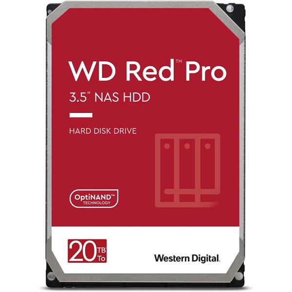 Western Digital Western Digital WD201KFGX Red HDD, 20TB, 3,5, 7200 giri / min, ATA III seriale, 512 MB, HDD, CMR