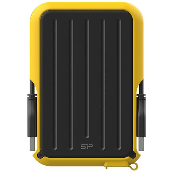 Silicon Power Silicon SP010TBPHD66SS3Y Armor A66 HDD portatile, 1 TB, USB3.2 Gen 1, giallo, certificato