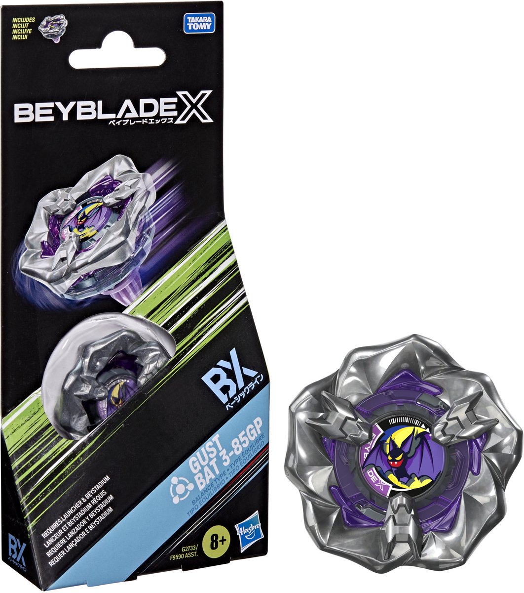 Beyblade x gust bat 3-85gp bx paquete de refuerzo