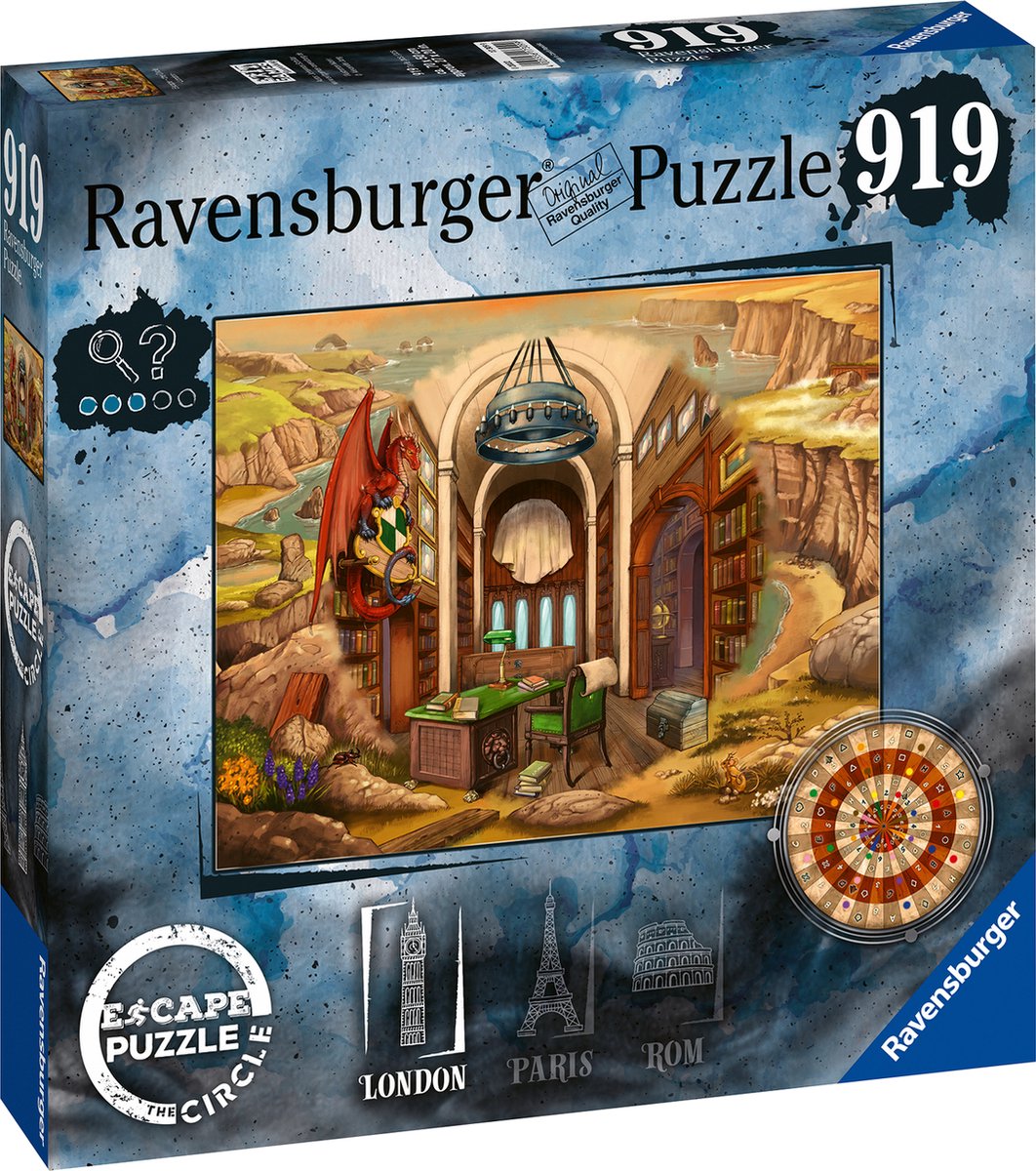 Ravensburger escape the circle puzzle londra - puzzle - 920 pezzi