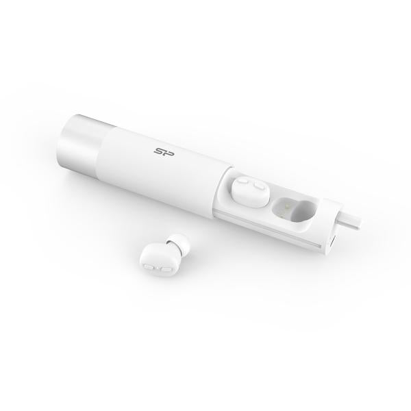 Silicon Power Silicon SP5MWASYBP81BT0W BLASH Plug BP81 Aurione, Wireless Bluetooth 5.0, chiama musica, bianco