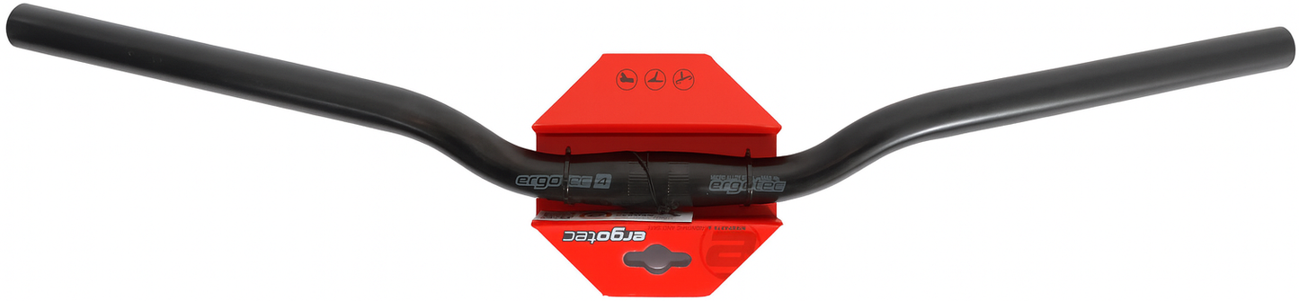 Ergotec Steer Bend Riserbar 25.4 Black