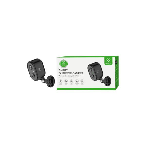 WOX WOX R4260 Smart Outdoor Camera Full HD 1080p, obiettivo da 2 MP, ricaricabile attraverso la micro inclusa