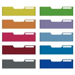 Cassettiera exacompta modulo maxi in plastica assortita